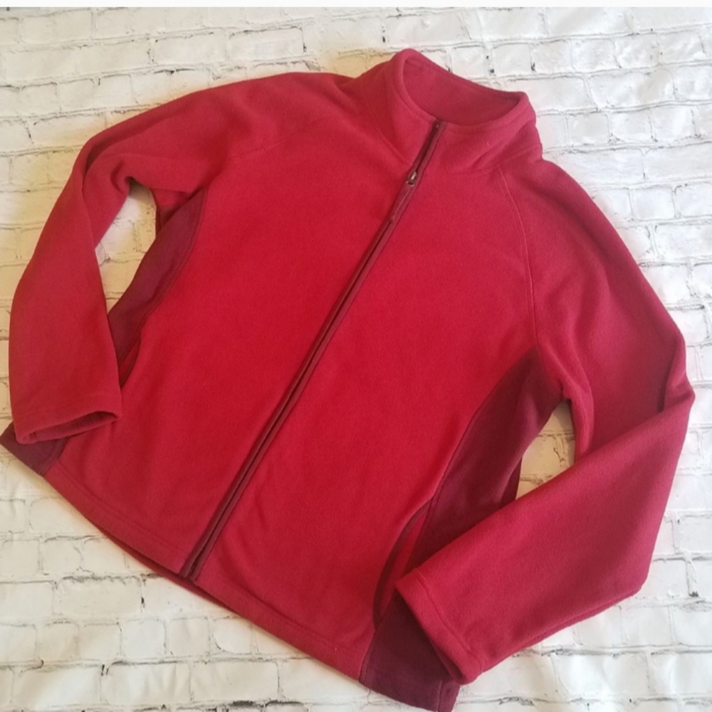 Merona Vibrant Red Fleece Jacket Sz XXL MEOT